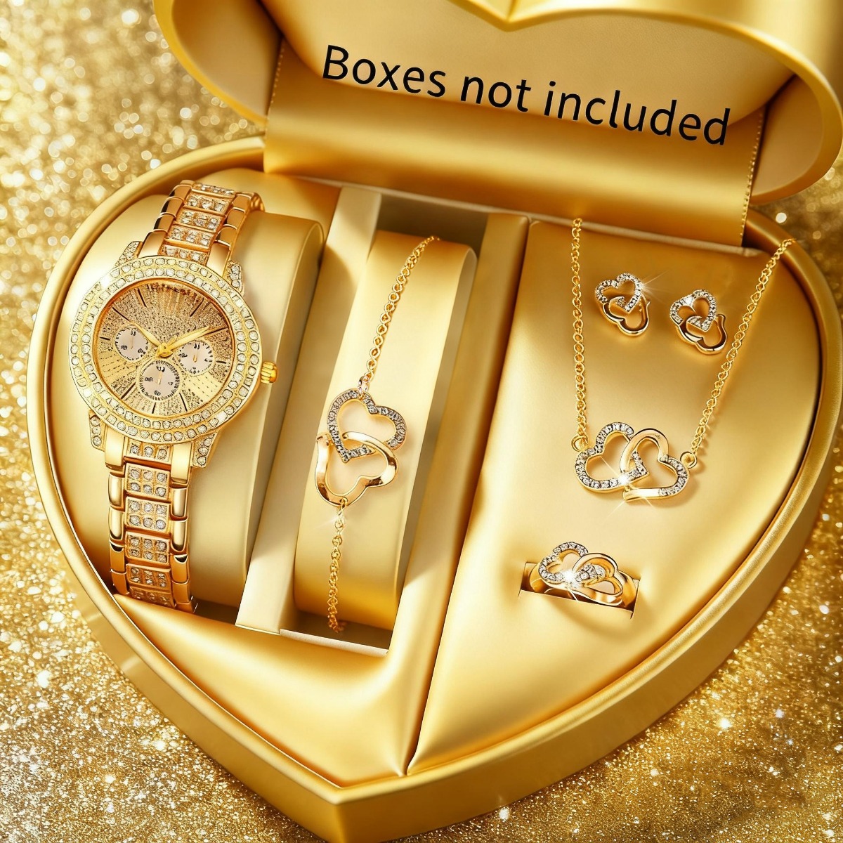 Jewelry Watches Luxury - 6 pièces de luxe strass femmes