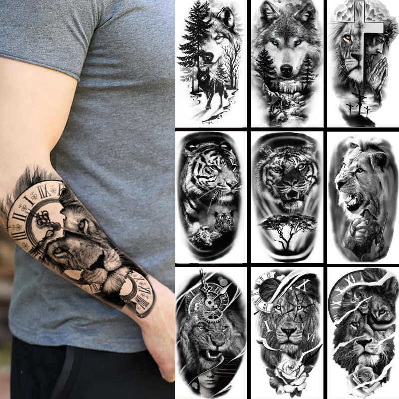 Wolf Jewelry & Watches Tampa Reviews - Autocollant de Tatouage Temporaire Étanche pour