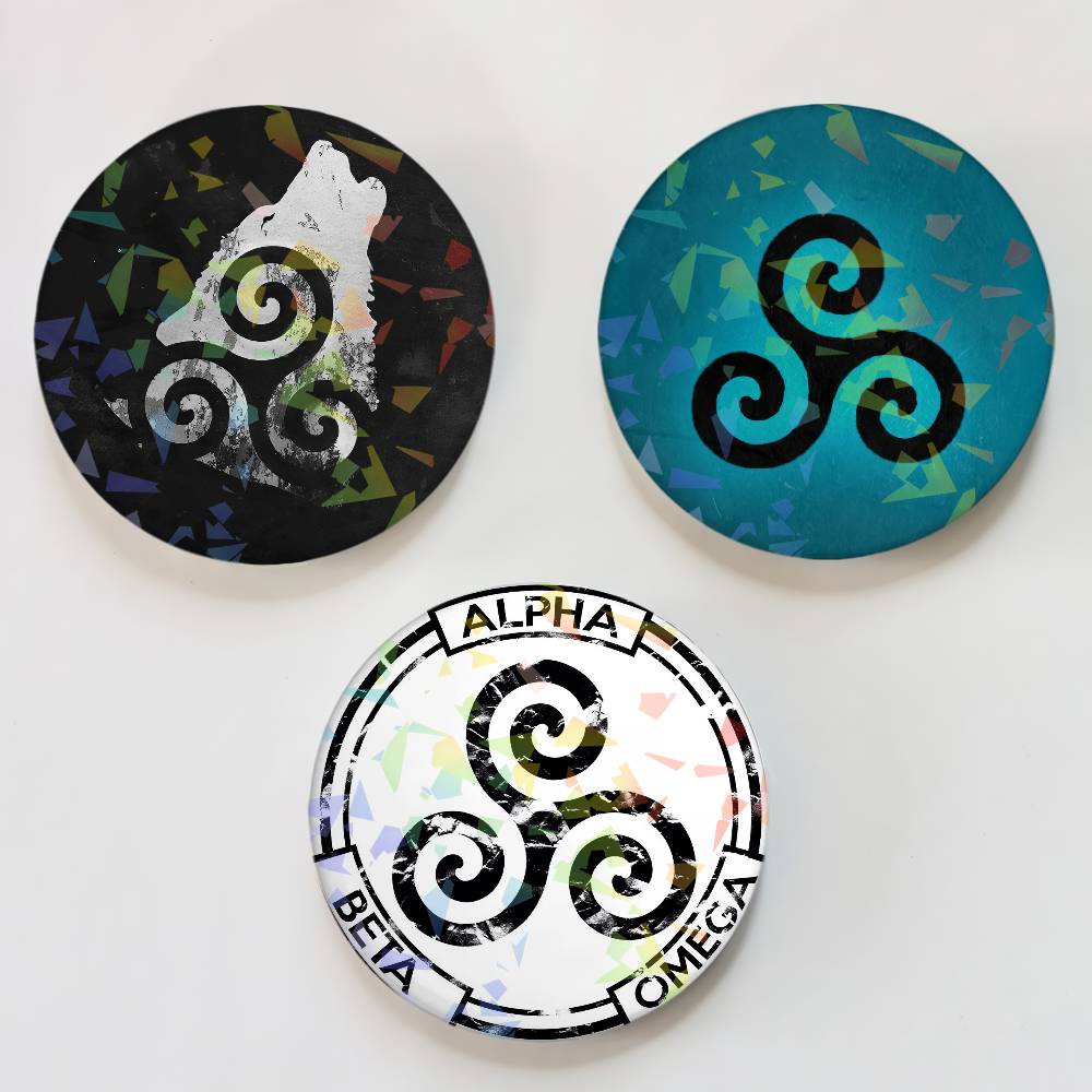 Wolf Jewelry & Watches Tampa Reviews - Broches à boutons Laser loup pour