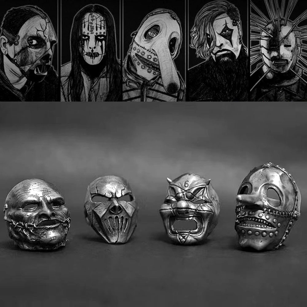 Gothic Skull Ring - 2023 Hommes Fleurs Crâne Masque Anneau