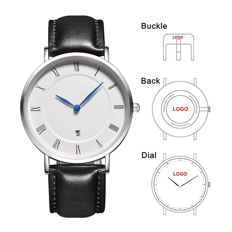 Mens Mechanical Watch - B-8210A simple hommes montres avec date