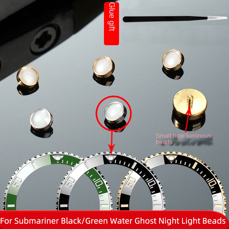 Rolex Watch Daytona - Perle lumineuse pour Rolex Submariner, vert,