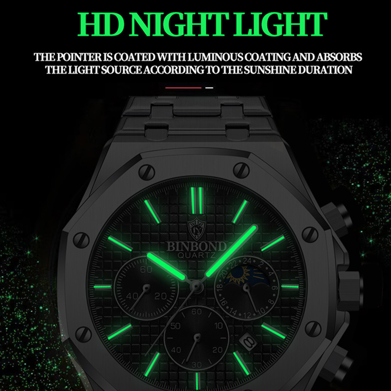 BINBOND qualité hommes montre  - Rolex Watch Daytona avis et prix