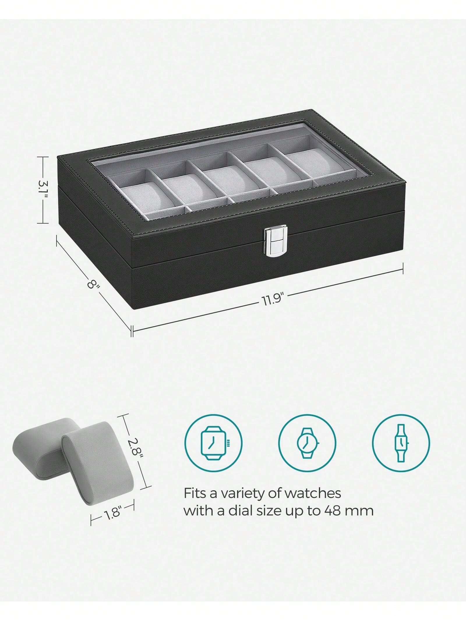 Boîte à montres verrouillable  - Jewelry Box Organizer Watches avis et prix