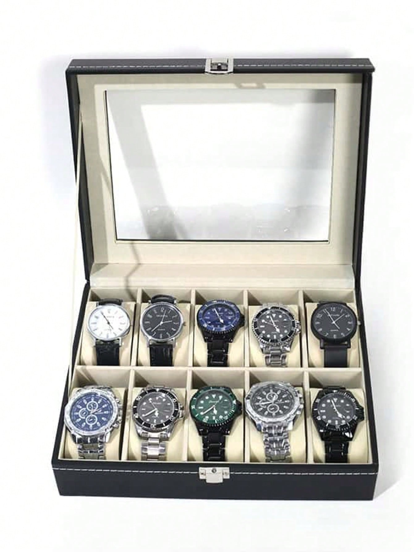 Boîte à montres en cuir avec s - Jewelry Box Organizer Watches avis et prix
