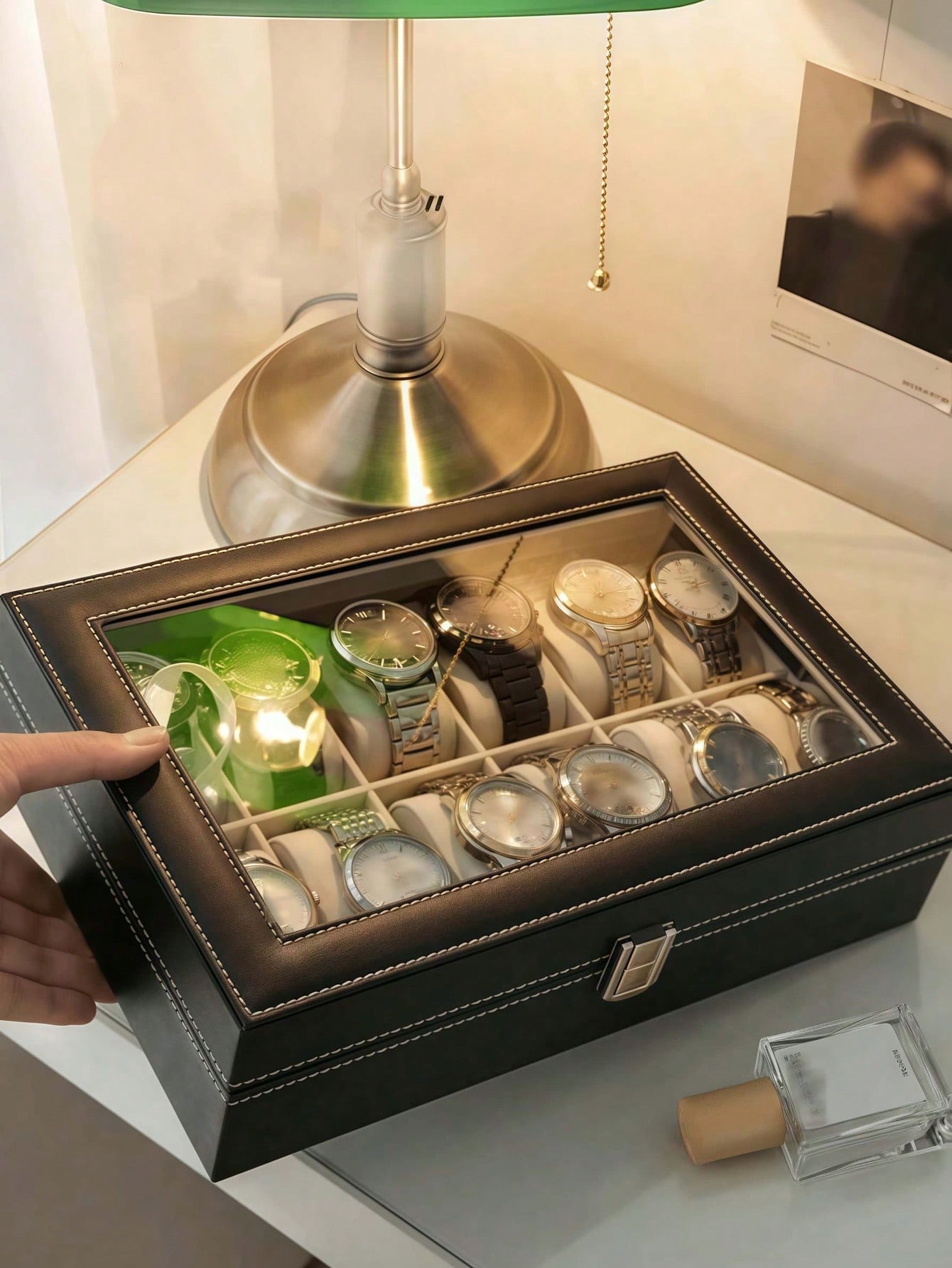 Boîte à montres en cuir avec s - Jewelry Box Organizer Watches avis et prix