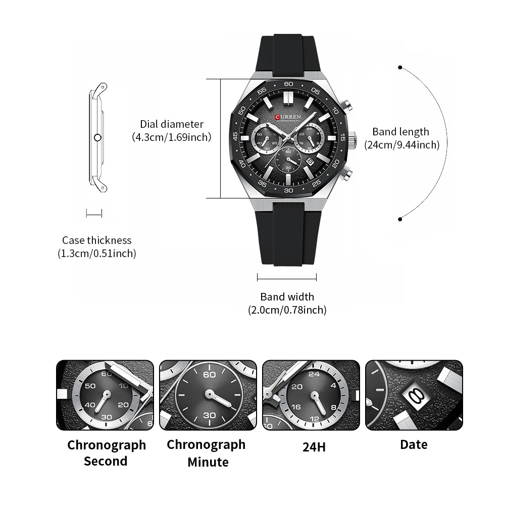 Montre sport pour homme CURREN - Jewelry Watch avis et prix
