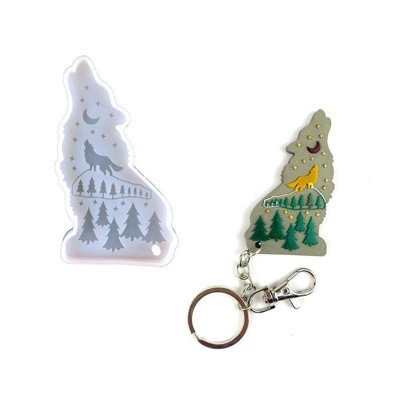 A52E porte-clés loup brillant, - Wolf Jewelry & Watches Tampa Reviews avis et prix