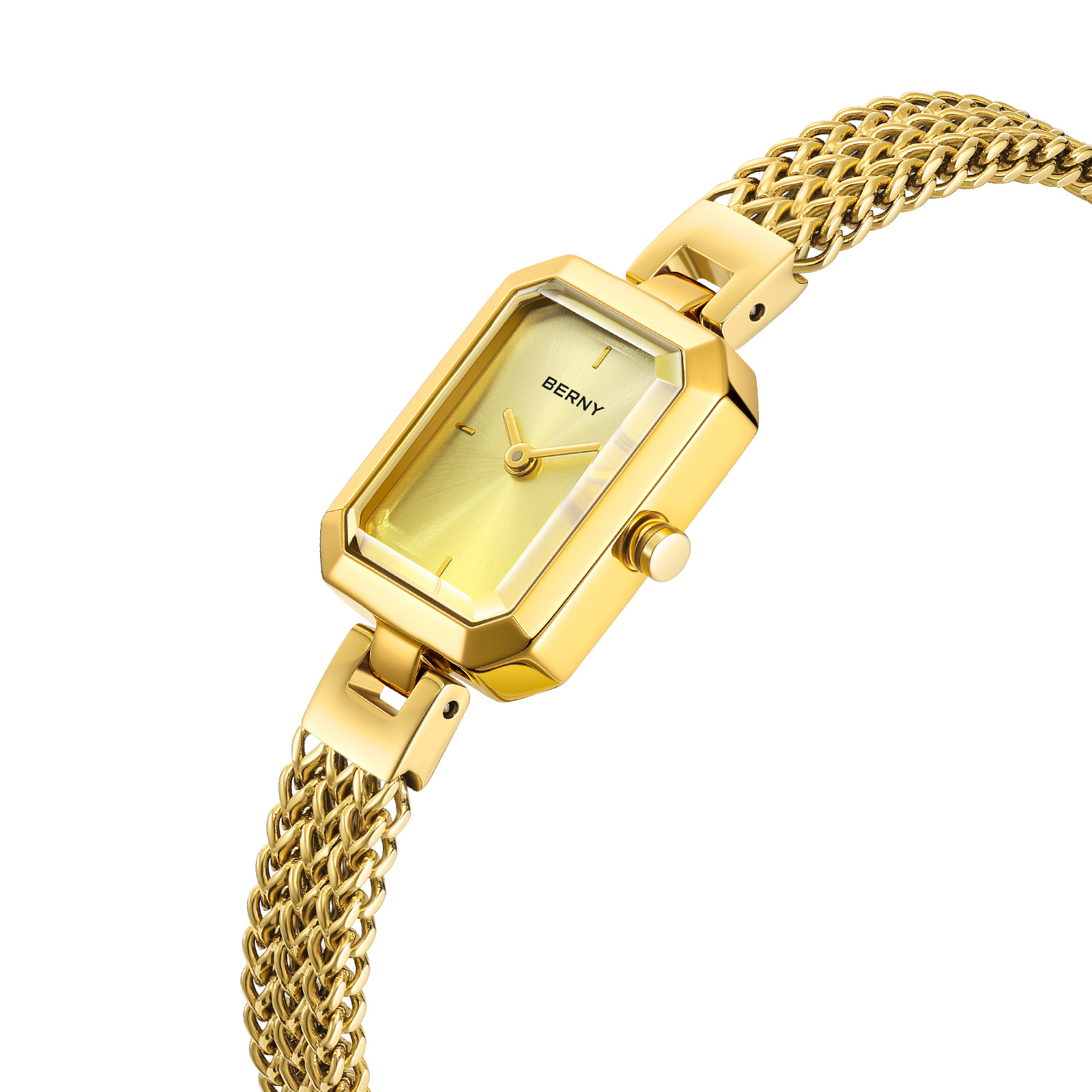 BERNY-Mini montre carrée en or - Jewelry Watches Luxury avis et prix
