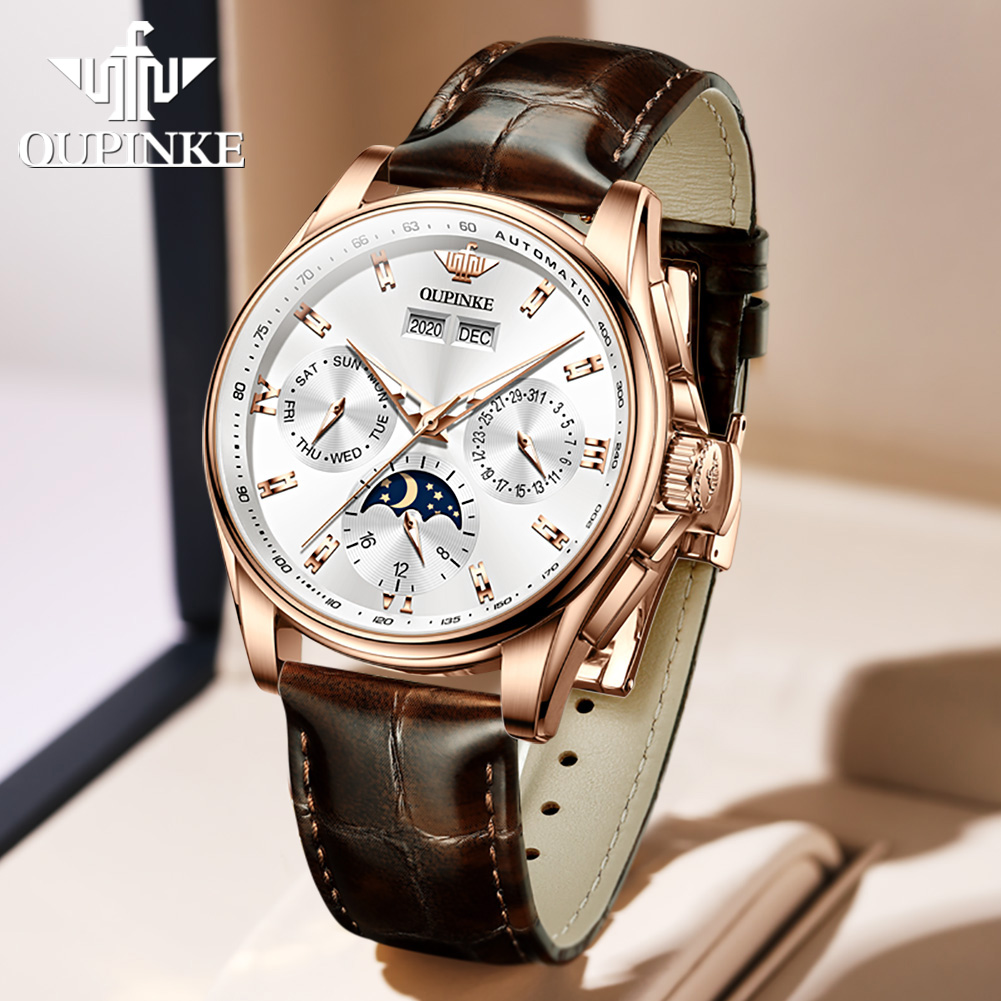 OUPINKE montres pour hommes dé - Mens Mechanical Watch avis et prix