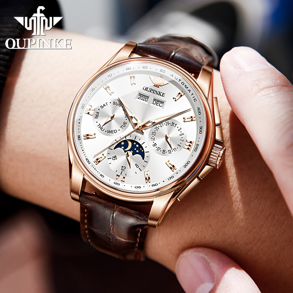 OUPINKE montres pour hommes dé - Mens Mechanical Watch avis et prix