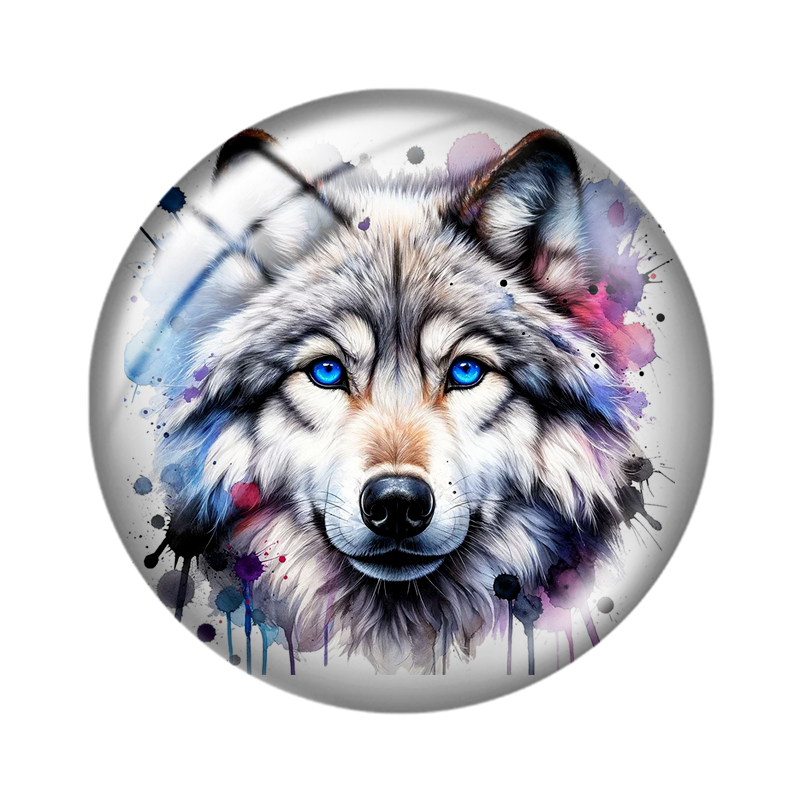 Loup aquarelle 10 pièces 12mm/ - Wolf Jewelry & Watches Tampa Reviews avis et prix