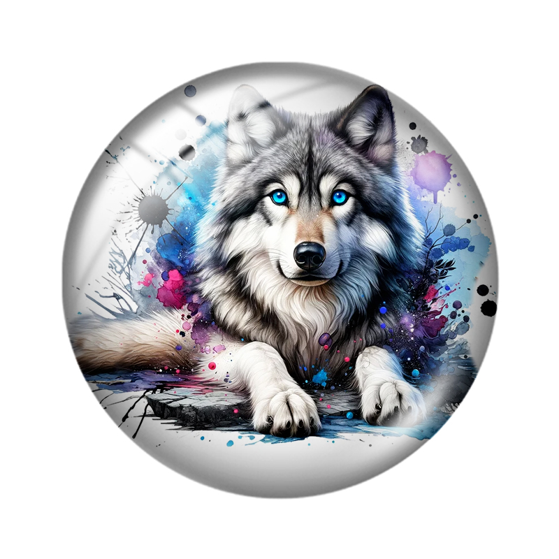 Loup aquarelle 10 pièces 12mm/ - Wolf Jewelry & Watches Tampa Reviews avis et prix