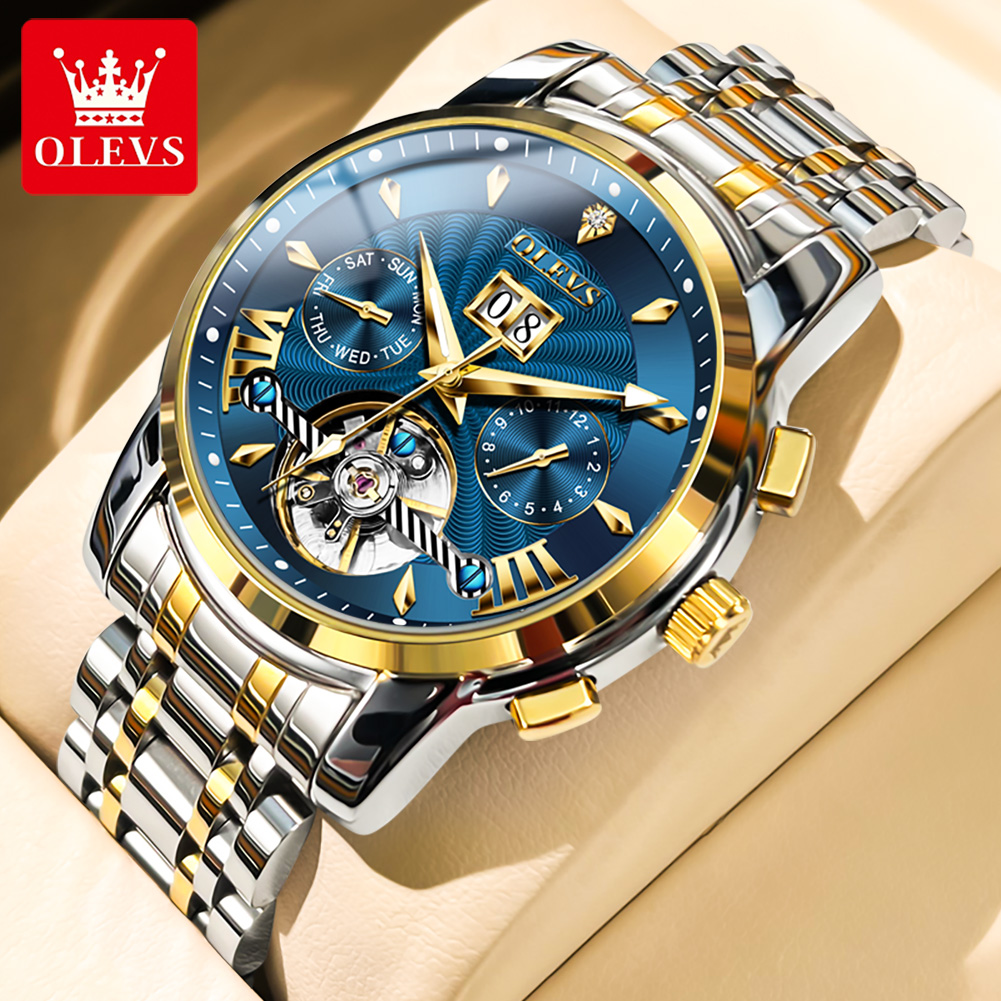 OLEVS hommes montres de luxe m - Mens Mechanical Watch avis et prix