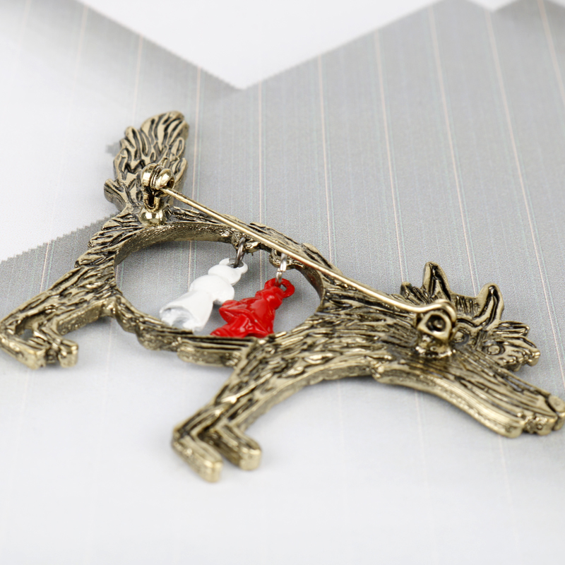 Broche Vintage Loup et Bébés p - Wolf Jewelry & Watches Tampa Reviews avis et prix