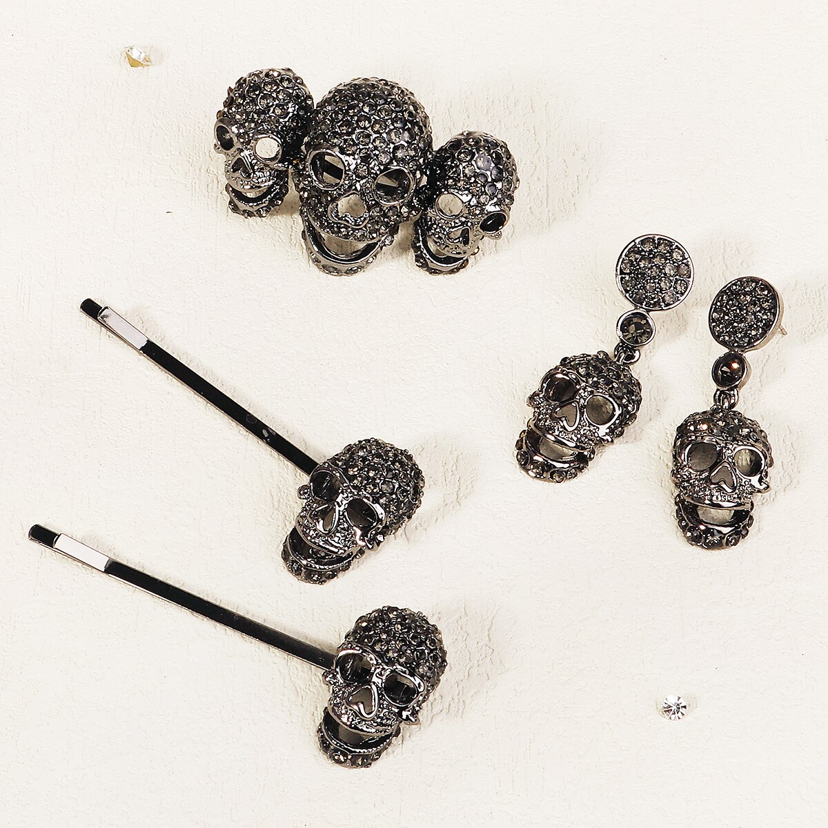 Gothique Punk noir araignée An - Gothic Skull Ring avis et prix