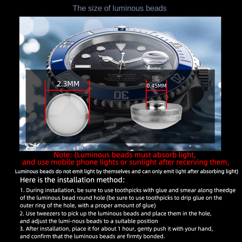 Perle lumineuse pour Rolex Sub - Rolex Watch Daytona avis et prix